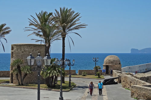 Alghero, fortified town wall