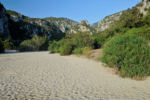 Codula di Luna, Ausgang an der Cala di Luna