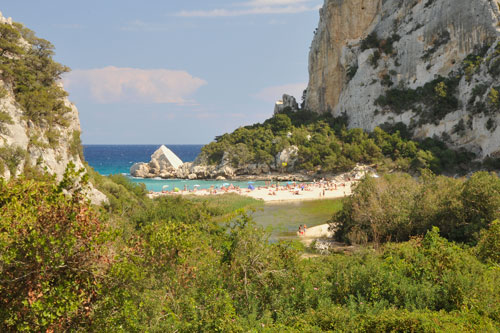 Blick zur Cala di Luna