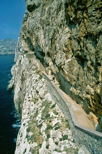 Staircase to the Grotta di Nettuno